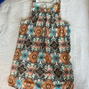 Colorful, Paisley dress.